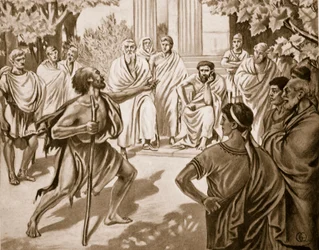 ディオゲネスとプラトン、ハチソンの歴史、1915年からのイラスト