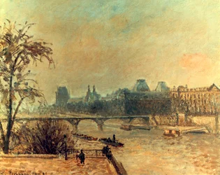 セーヌ川とルーブル美術館、パリ、1903