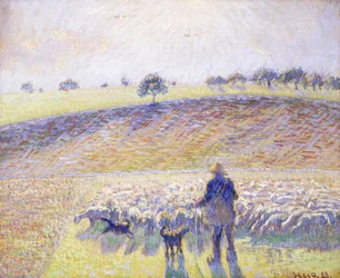 羊と羊飼い、1888