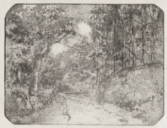 ポントワーズの森の下の小道、1879 年。