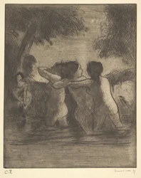 4人の入浴者、1895年。