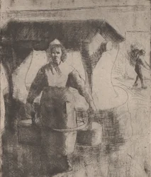 Woman at a Well, 1891.    1186368   ja       japanese Successfully Translated  Original: Arizona Night Translat: Arizona Night 1253536 ja japanese Successfully Translated Original: Three Studies of Ludovic Halévy Standing, c. 1880. Translat: Three Studies 