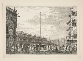 Le Procuratie Nuove e S. Zimian V. (The Procuratic Nuove and the Church of San Geminiano, Venice) シリーズ Vedute (Views) より