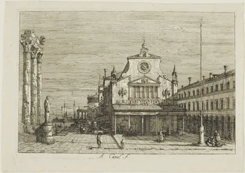 Vedute の S. Giacomo di Rialto の想像図