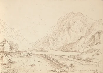 Bull Mountain e Ash Valley Lake em Gap of Dunloh, setembro de 1841