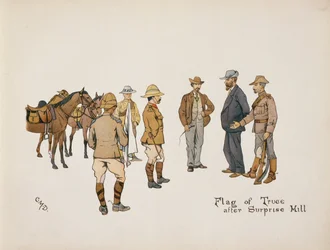 サプライズヒル後の休戦の旗、Ladysmith of Ladysmith、1900年