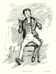 ディケンズのキャラクターベンジャミン・アレン（リトグラフ