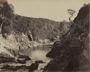 川の風景、スコットランド、c。 1858年。