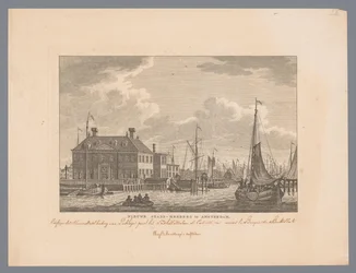 アムステルダムの IJ にニューウェ スタッズヘルベルクのビュー アムステルダムのニュー シティ イン (オブジェクトのタイトル)