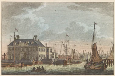 ニュー シティ インの眺め、1790 年頃 Nieuwe Stads-Herberg in Amsterdam / Vue de L