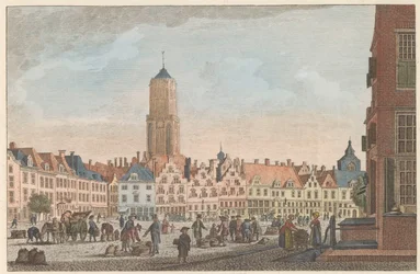 ユトレヒトのノイデ、1790年頃 De Neude in Utrecht / Marché dite Neude à Utrecht (オブジェクトのタイトル)