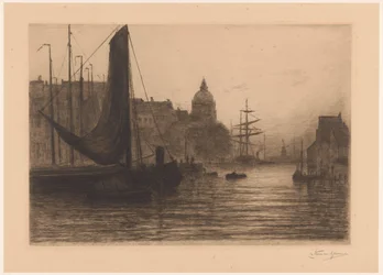 夜のドルドレヒトの港 Port a Dordrecht, soir (原題)