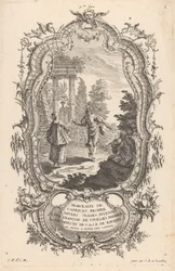 踊るカップル 風景の中の人物（連載タイトル） 9me Livre I Morceaux De Caprices, Propre A Divers Usages (オブジェクトのシリーズ タイトル)
