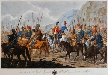 ロシアのコサック、1800 年 3 月。