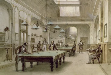 ビリヤードルーム、1861