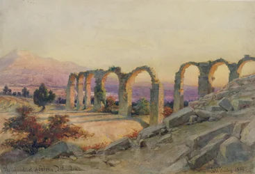 1854年、ダルマチアのサロナ水道橋