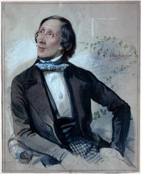 ハンス・クリスチャン・アンデルセン（1805-1875）の肖像
