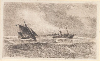 北海の嵐。 アークトゥルスが操縦される