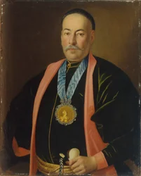 ステファンダニロビッチイェフレモフの肖像、ドンコサックホストのアタマン、1765年