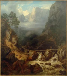 ハルシュタット近くのC.Morgenstern、Der Waldbachstrub