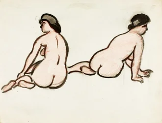 人の女性のヌードのグループ