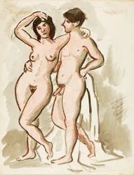 男性と女性のヌード