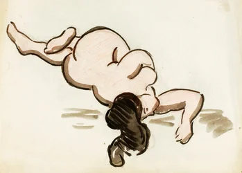 横たわる女性ヌード