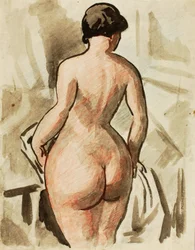 立つ女性のヌード