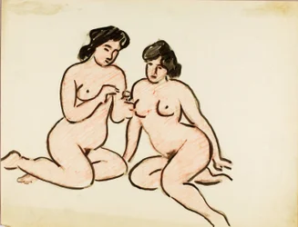 二人の女性のヌード