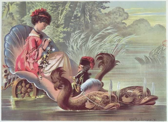 水上、イラスト「くるみ割り人形」、ETAホフマン（1776-1822）1883
