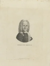 作曲家ベネデット・マルチェロ1686-1739の肖像、c。 1795年。
