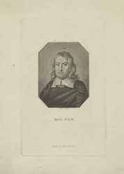 詩人ジョン・ミルトンの肖像1608-1674、1818-1821年。