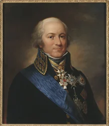 Le comte Carl Johan Adlercreutz, general suedois - 伯爵 Carl Johan Adlercreutz (1757-1815) の肖像、Nordgren、Carl Wilhelm (1804-1857) 作。 キャンバスに油彩