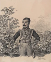 1820年代初頭のAkim Vasilyevich Duvanovの肖像。