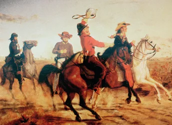 テリーのテキサス・レンジャー」1845年頃（油彩・キャンバス