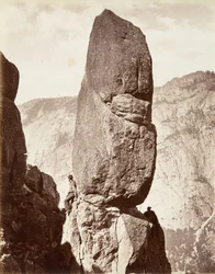 Magic Tower, Yosemite, ca. 1872, printed ca. 1876.