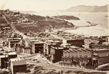 ゴールデンゲート、1868-69年、印刷 1876年。