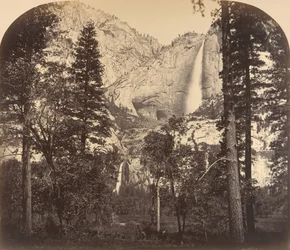 ヨセミテの滝。 ダウン・ザ・バレー。 2637 フィート、1861 年。