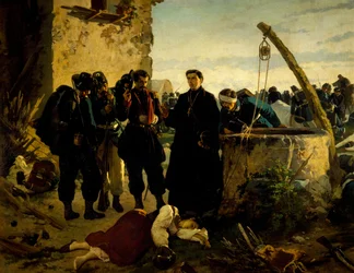 1859年のサン・マルティーノの戦いの数日後に死体で発見されたアンナ・クミネッロ、カルロ・アデモーロ（1825-1911）撮影