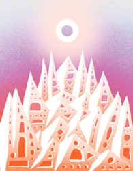 ミラノの夏、2020年（デジタルイラストレーション）