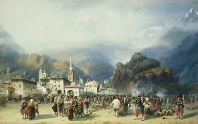 イタリアの戦争：1859年、スーサ、モンスニ、フランス軍とのビバーク