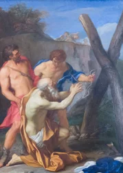 Pyhän Andreaksen marttyyrikuolema, 1600-luku (öljy kuparille)