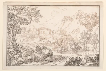 ドローイング、風景、1770-86年