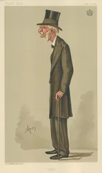 テンプルタウン子爵将軍、Upty、1888年8月18日、バニティフェア漫画