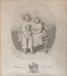 ミハイル・セミョーノビッチ・ヴォロンツォフ1782-1856伯爵とエカテリーナ・セミョノフナ伯爵夫人の肖像