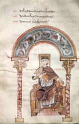 Ms CCII fol.91v Apollo Medicus、Etymologiae、イビドーセビリア作