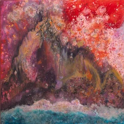 Celestial Mountain, 2006 （ミクストメディア、キャンバス）