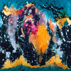 山の即興, 2006 (ミクストメディア、キャンバス)