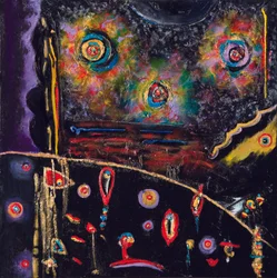 Night Seed Transmission, 2007 （キャンバスにアクリル、油彩）