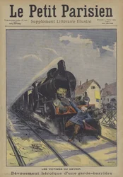 鉄道踏切警備員の任務への勇敢な献身